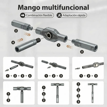 Destornillador de Trinquete Magnético 24 en 1 I Kit Profesional de Precisión 🛠