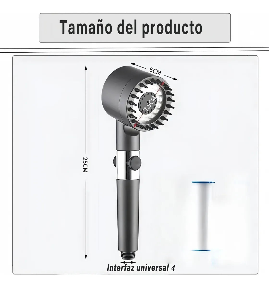 Regadera ducha masajeadora de baño 💆‍♀️ 🚿