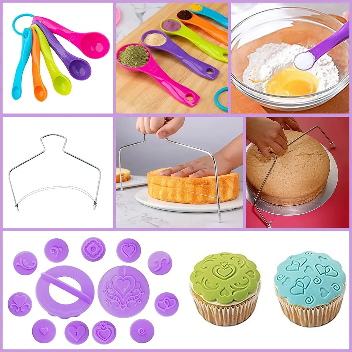 Kit Pasteleria y Reposteria 137 Piezas con Base Giratoria 🥧