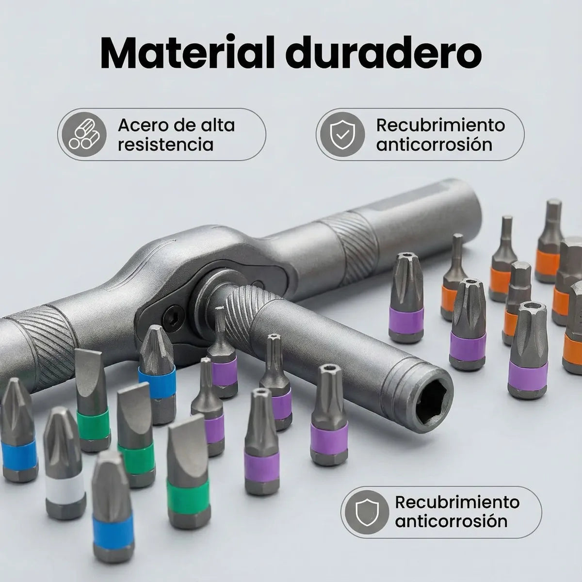 Destornillador de Trinquete Magnético 24 en 1 I Kit Profesional de Precisión 🛠