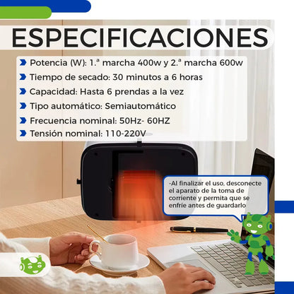 Secadora Eléctrica Plegable para ropa y zapatos 👕👞