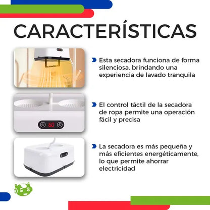 Secadora Eléctrica Plegable para ropa y zapatos 👕👞