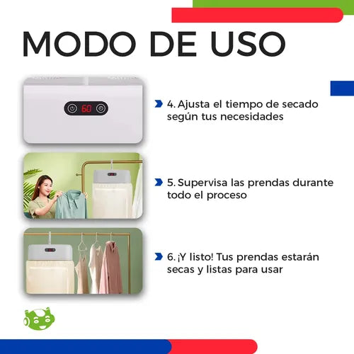 Secadora Eléctrica Plegable para ropa y zapatos 👕👞