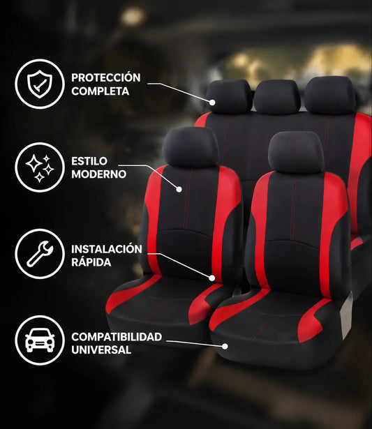 Fundas Para 5 Asientos De Automovil 9 Piezas