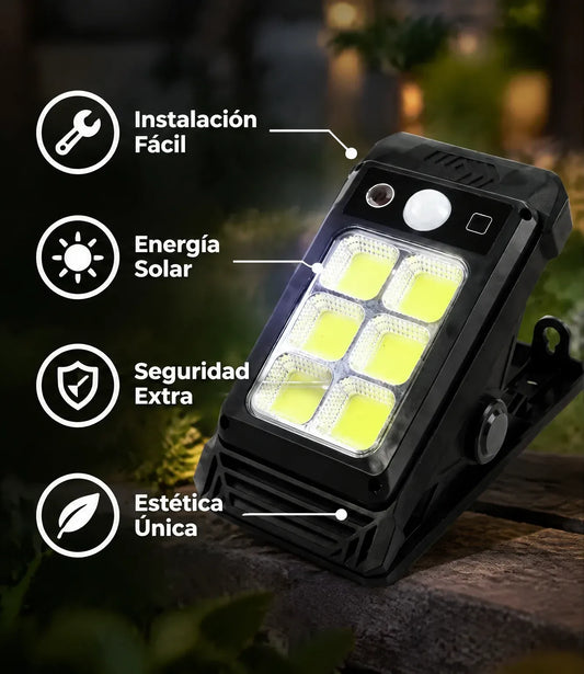 Lámpara Solar DE Clip Con Sensor De Movimiento