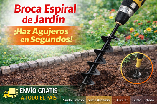 Broca Espiral De Taladro Para Sembrar 🌱