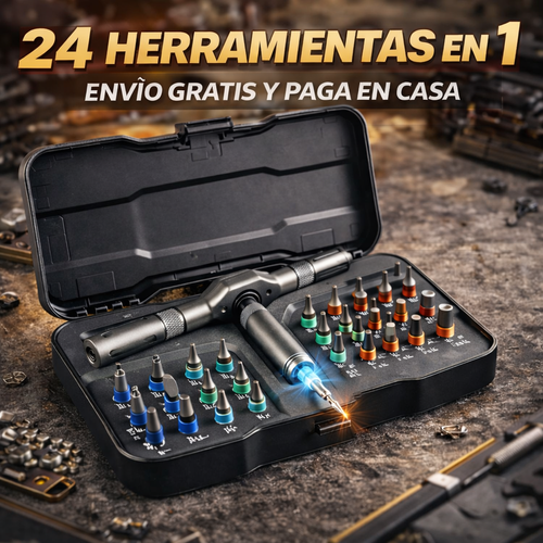 Destornillador de Trinquete Magnético 24 en 1 I Kit Profesional de Precisión 🛠